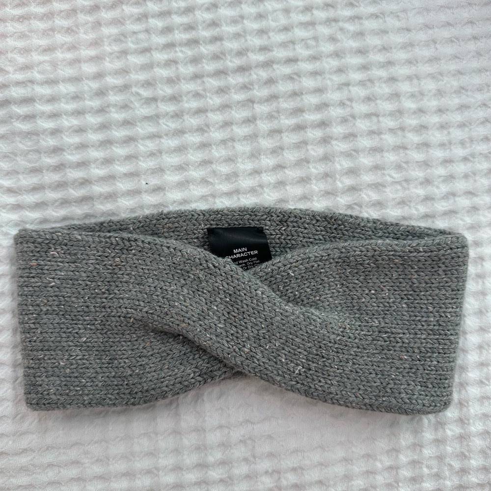 Gray Knit Headband